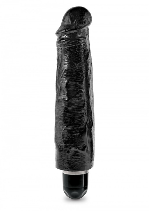 Ρεαλιστικός δονητής σε Μάυρο χρώμα 7" - Φλεβάτος