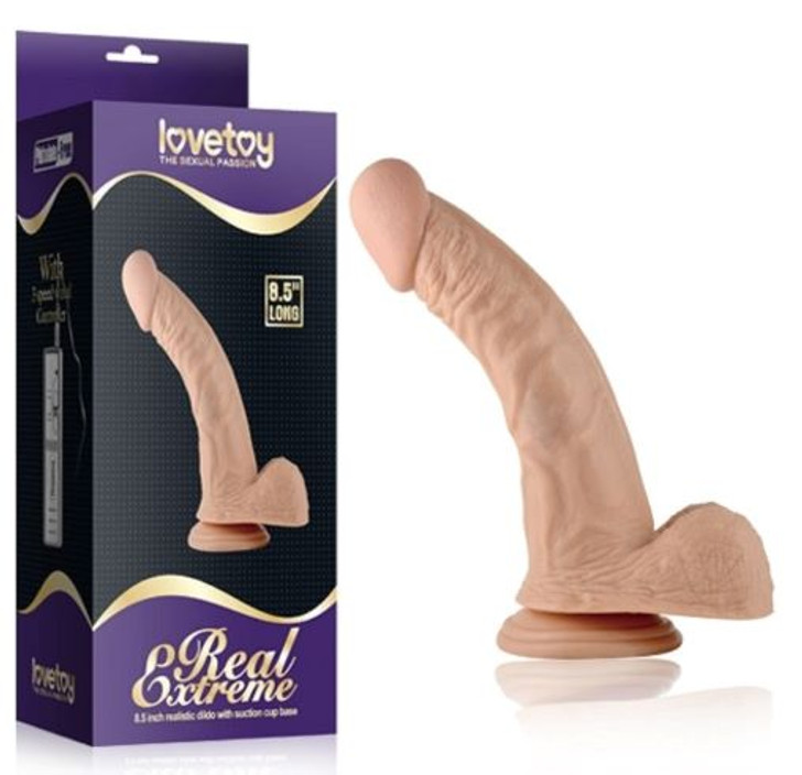 LOVE TOY ΡΕΑΛΙΣΤΙΚΟ DILDO G-SPOT P-SPOT 8.5″ FLESH