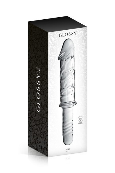 Glossy Toys 12 Clear - Διαφανές γυάλινο Ντίλτο για έντονες διεισδύσεις