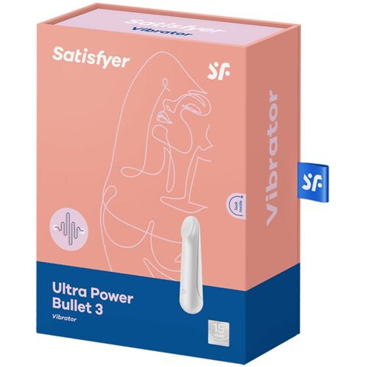 SATISFYER ULTRA POWER BULLET 3 BALA VIBRADORA  BLANCA - Ο ιδανικός σύντροφος ταξιδιού