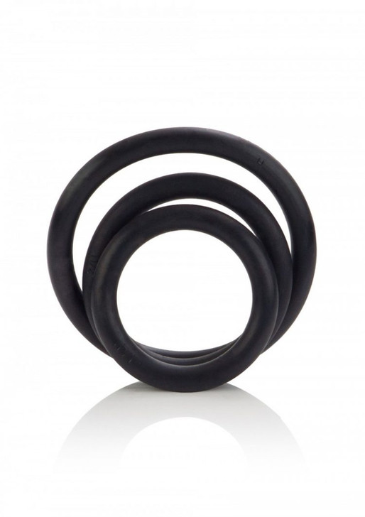 Rubber Ring – 3 Piece Set Black - Σετ με 3 δακτύλιους πέους από λάστιχο