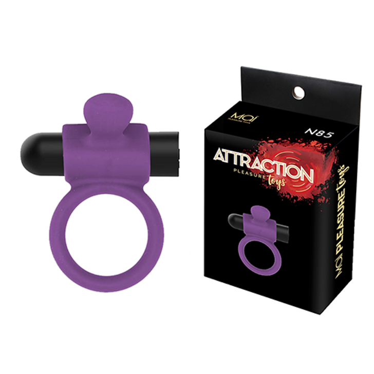 Rechargeable vibrating cock ring purple - Επαναφορτιζόμενο Δακτυλίδι Πέους με δόνηση μωβ