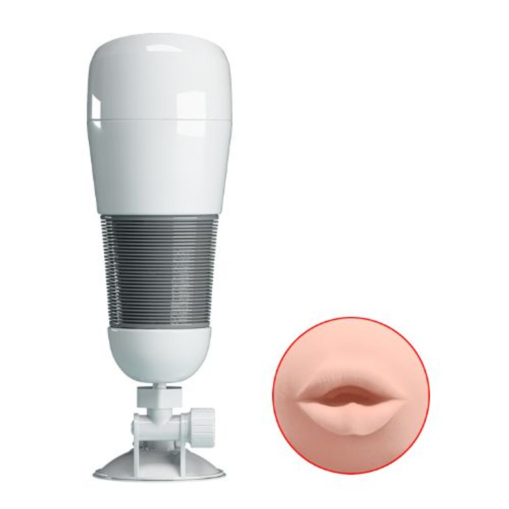 Hedy Vibrating Masturbator – Mouth White -Ρεαλιστικό άνοιγμα Στόματος