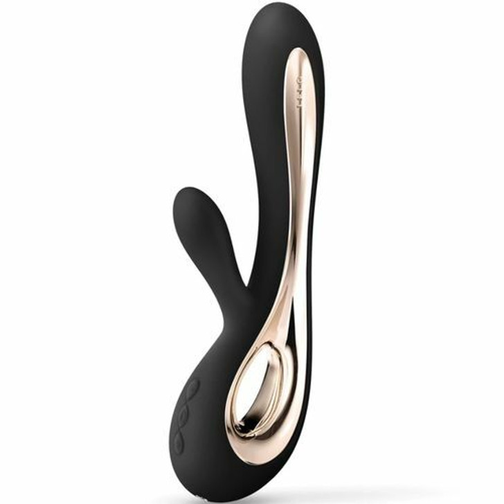 Lelo Soraya 2 Luxury Rabbit Vibrator Black - Συνδυάζει ταυτόχρονη διέγερση G-spot και clitoral με ένα άγγιγμα πολυτέλειας1