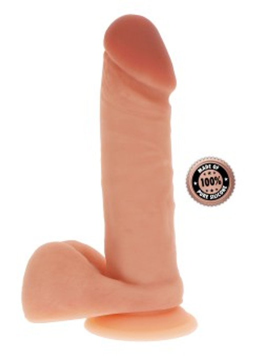 Silicone Dildo 8 Inch w Balls