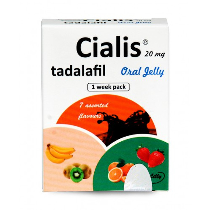 Cialis Oral Jelly Tadalafil 20mg  (1 week Pack +5) 12pcs (Ελληνική Περιγραφή)