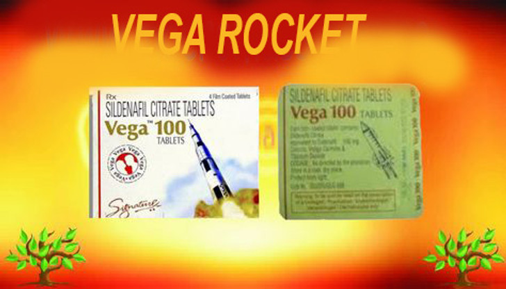 Vega Rocket Sildenafil Citrate Tablets 100mg 4pcs (Ελληνική Περιγραφή)