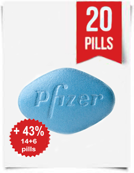 Viagra Sildenafil Tablets 100mg (5 Strips x 4) 20 Pcs