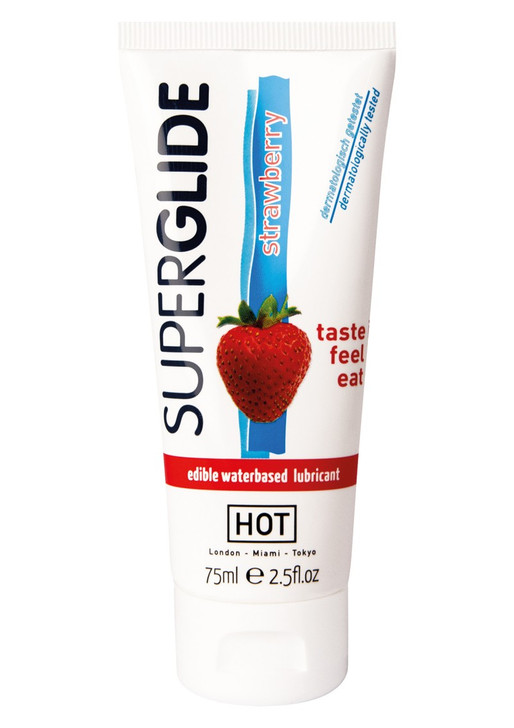 Edibles Superglide Lube 75ml - Βρώσιμο Λιπαντικό με γεύση Φράουλα