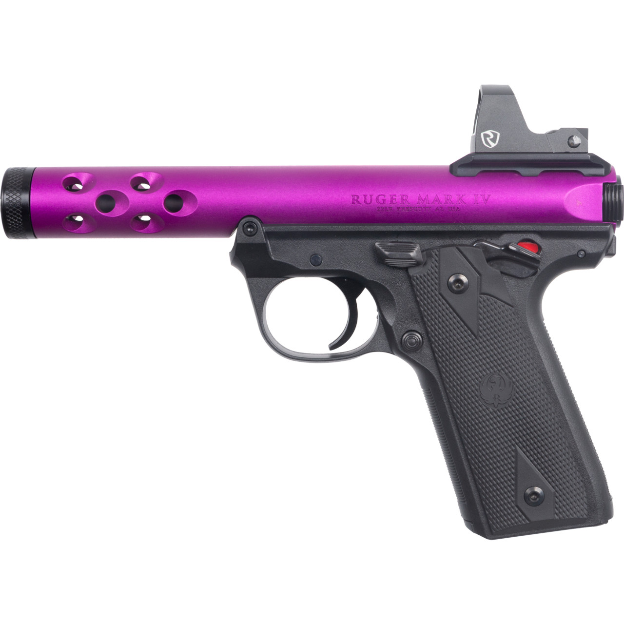 RUGER MARK IV 22/45 LITE 22 LR 4.40'' 10-RD SEMI-AUTO PISTOL - PURPLE