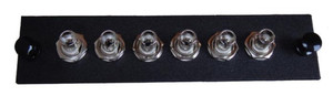 6-Port ST Fiber Adapter Panel