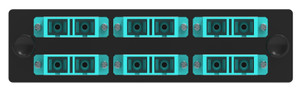 12-Fiber SC Fiber Optic MM Adapter Panel
