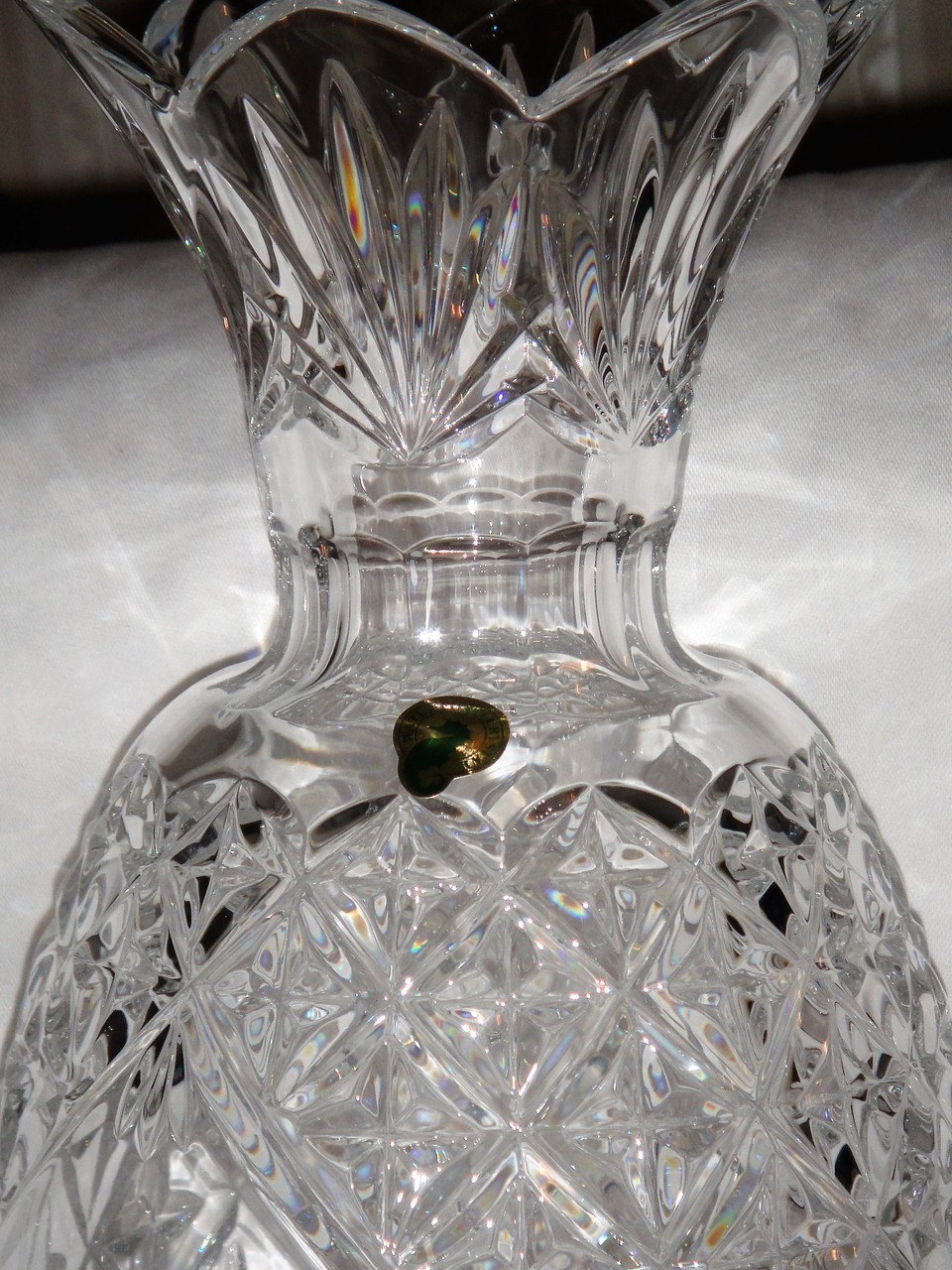Waterford Crystal Hospitality Pineapple Vase 12 Tall Collectible