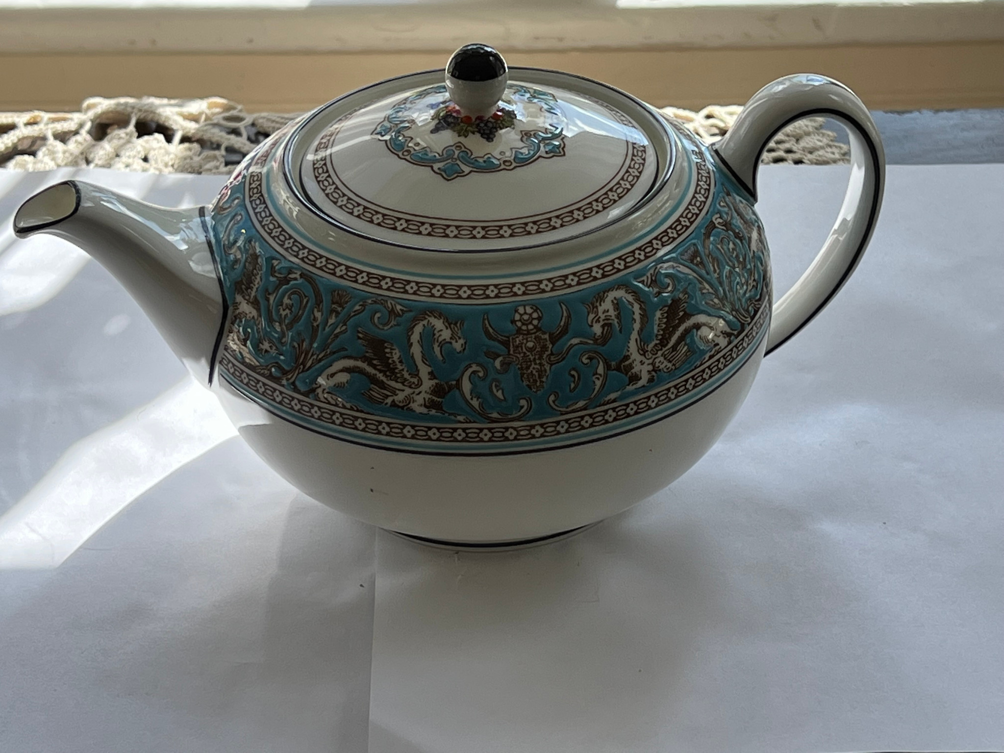 Wedgwood Florentine Turquoise Teapot