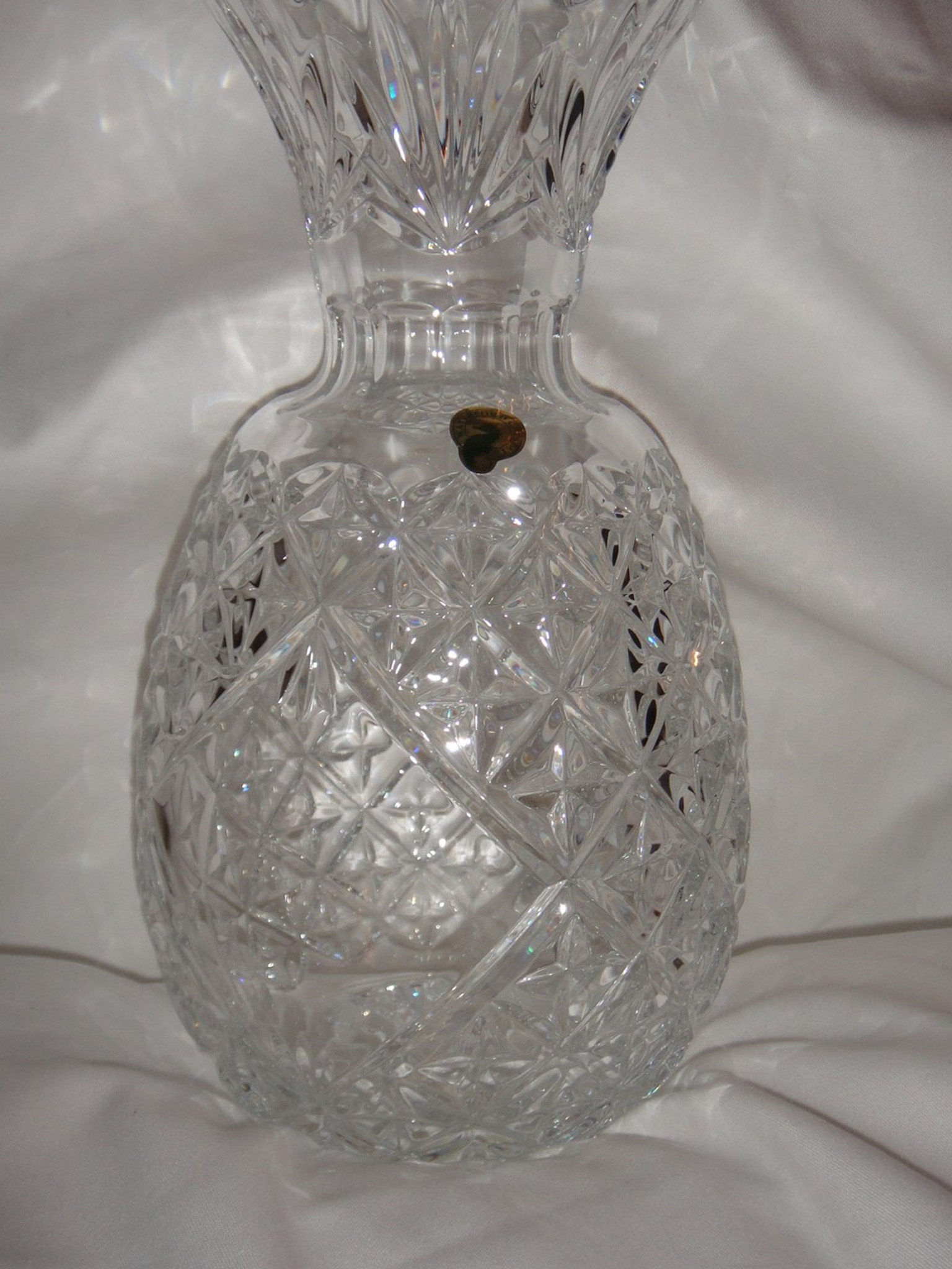 Waterford Crystal Hospitality Pineapple Vase 12 Tall Collectible