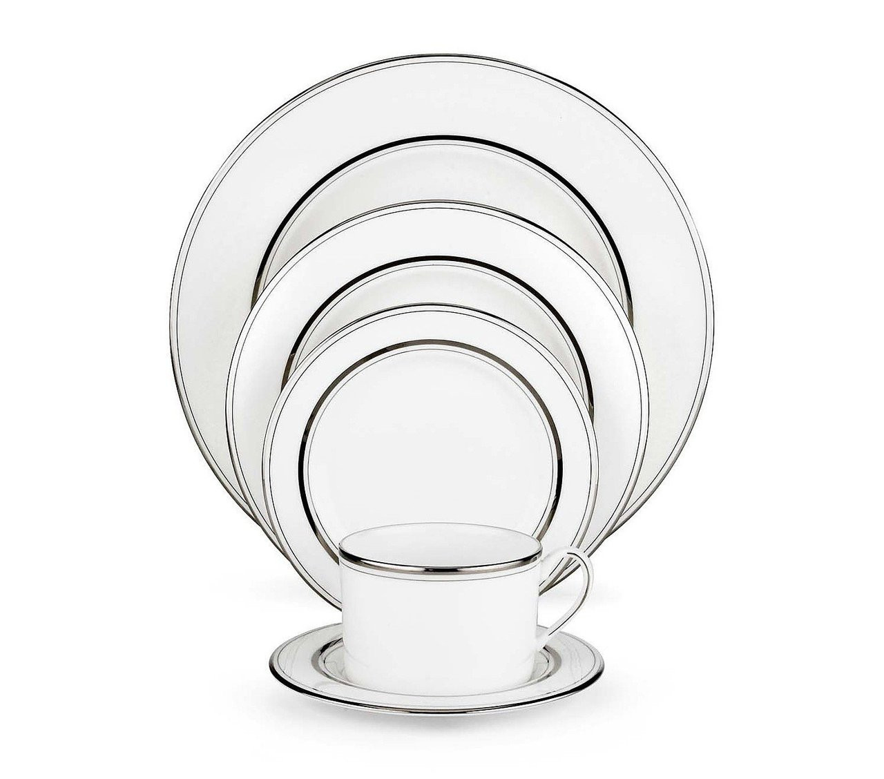 Kate Spade new york "Library Lane Platinum" China 24 Place Setting with