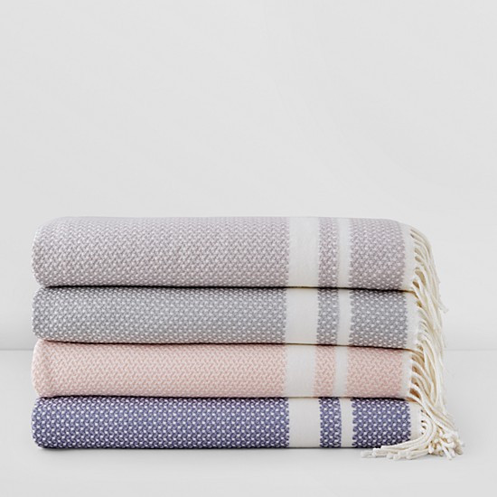 Sferra Nia Merino Wool Cashmere Silk Throw Amethyst