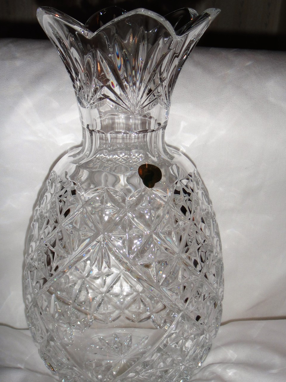 Waterford Crystal Hospitality Pineapple Vase 12 Tall Collectible