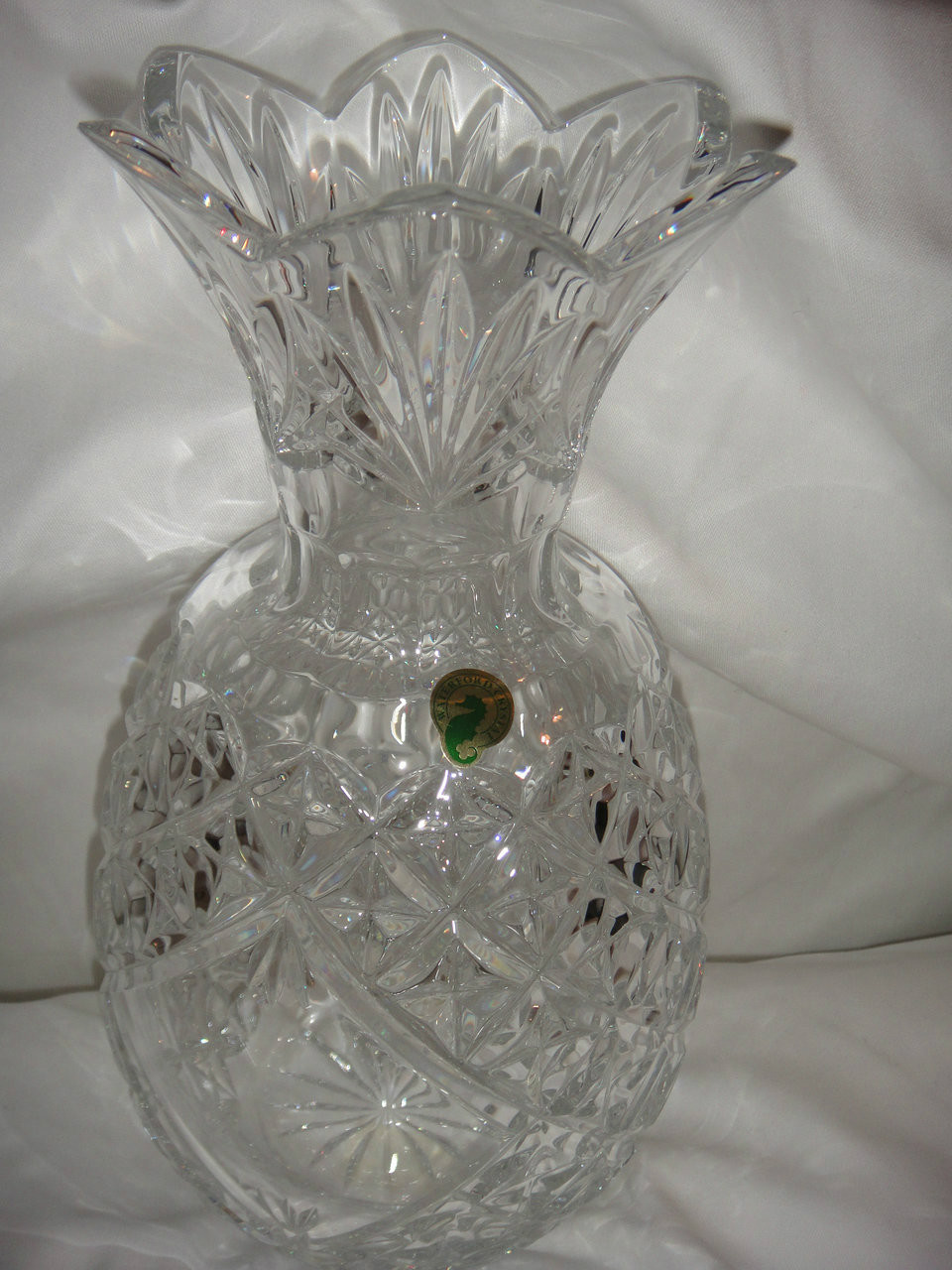 Waterford Crystal Hospitality Pineapple Vase 12 Tall Collectible