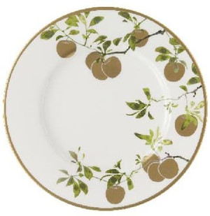 Waterford Golden Apple 9" Accent Plate  Set Of 4 