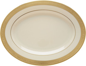 Lenox Westchester Gold Encrusted 16" Oval Serving Platter