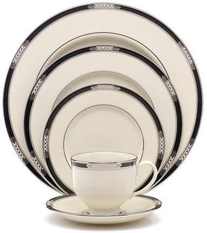 Lenox Hancock Platinum Ivory Dinnerware Service for 8 