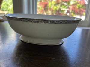 Lenox Timeless Bone China Open Oval Vegetable Bowl Made in USA