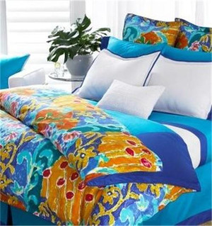 Ralph Lauren Isle Capri Turquoise Blue Twin Comforter Set New