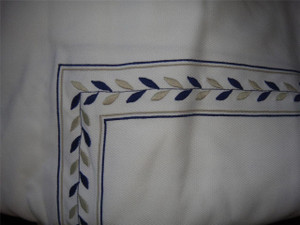 Pratesi Embroidered Egyptian Cotton White King  Bed Cover New 