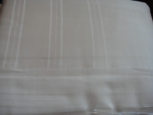 Ralph Lauren Julien Stripe Ivory Queen Duvet cover Set New 