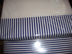 Ralph Lauren Home Modern Equestrian Stripe King Flat & Fitted Sheet New 