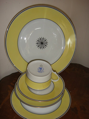 A. Raynaud et Cie Limoges France Ceralene "Directorie" Dinnerware for 8