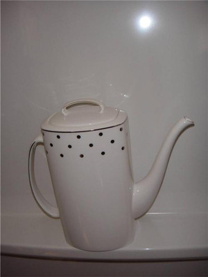 Lenox Kate Spade Larabee Road Platinum Dot Coffeepot Coffee Pot 