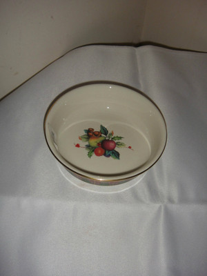 holiday tartan fruit bowl