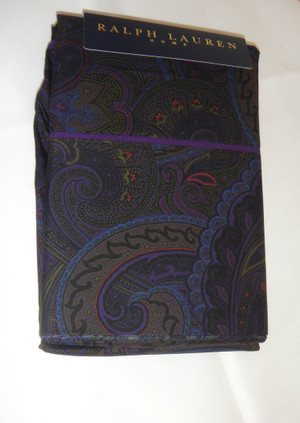 Sferra for Ralph Lauren Alcott Paisley King Pillowcases Olive  