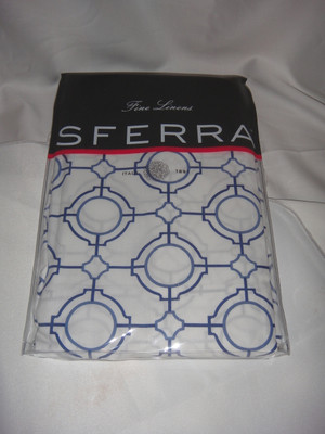 Sferra Connery 2165 Standard Sham Cornflower Blue Percale