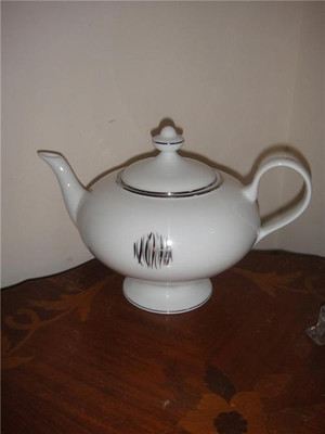 Christofle Wakame Platine teapot Porcelain China Dinnerware New SP 7638420