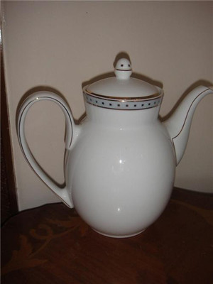Christofle Babylone Gris Beverage Coffee Pot China New