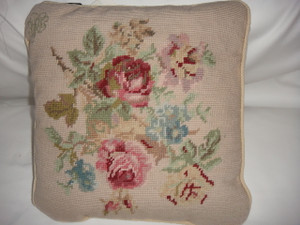 Ralph Lauren Highfields Needlepoint 14 x14 Square Throw Pillow New 