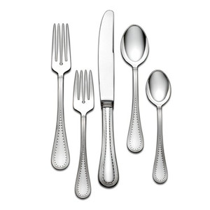 Vera Wang Grosgrain 5 Piece 18/10 Stainless Flatware Service for 1 New 