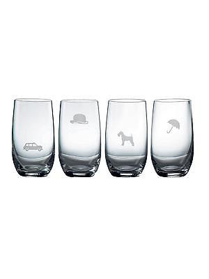 Royal Doulton Pop in for Drinks Set of 4 Highballs New in Box