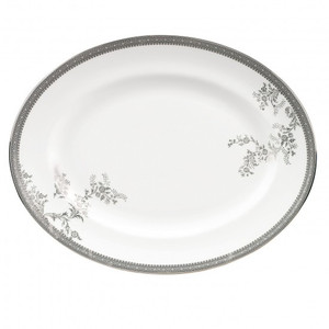 Vera Wang by Wedgwood Vera Lace 13.75 Inch Oval Platter
