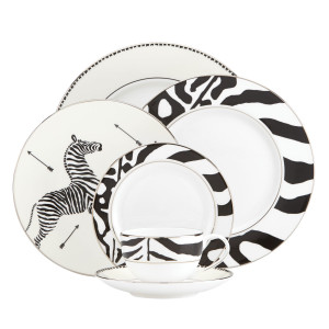 Scalamandre Zebras Platinum 5-piece Place Setting by Lenox