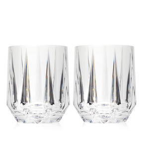 Vera Wang Peplum Crystal DOF Tumbler Pair By  Wedgwood 