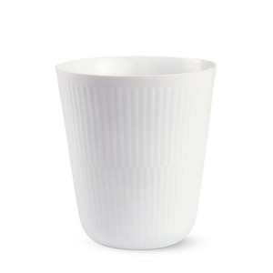 Royal Copenhagen White Fluted Thermal Mug Latte