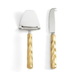  Michael Wainwright Truro Gold Cheese Shaver & Knife Set