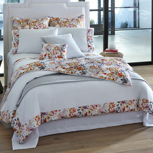 Sferra Este Botanical Reversible  Queen Duvet Cover 