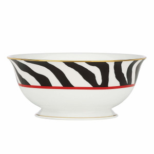 Scalamandre Zebras Round Serving Bowl by Lenox