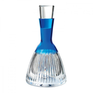 Waterford Crystal Mixology Argon Blue Decanter New