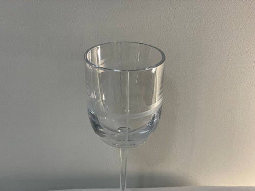 Calvin Klein Criss Cross Crystal Water Goblet 9IN